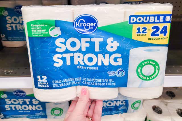 Kroger Soft & Strong Bath Tissue, Only $3.99 With Digital Coupon card image