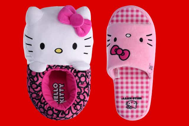 Women's Hello Kitty Slippers, $13 at Walmart card image