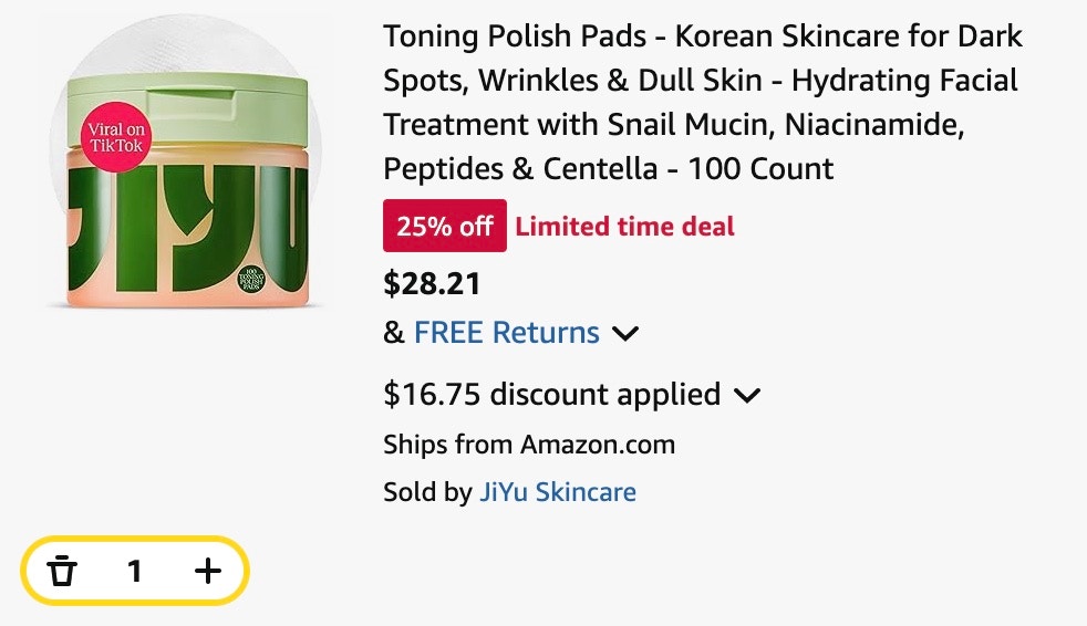 Toning Polish Pads
