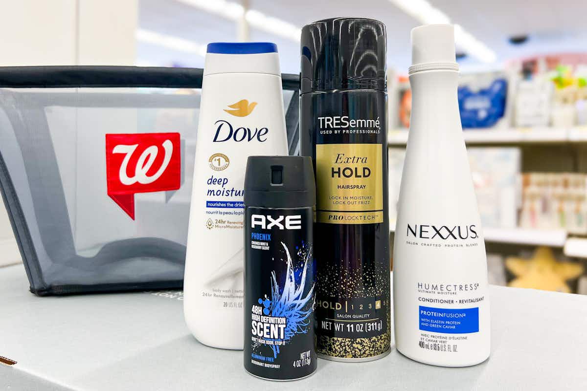 Score $2 Dove and Tresemme, $4.29 Axe, and $8.50 Nexxus at Walgreens