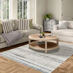 Modern Minimalist Striped Area Rug