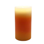 Candy Corn LED Pillar Candle