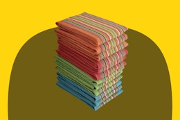 stack of dish towels on KCL template