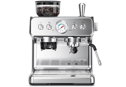 Espresso Machine With Grinder