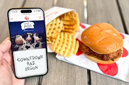 code moo july "cowntdown" next to some 