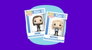 custom Funko Pop vinyl figures of the founders of KCL in the box