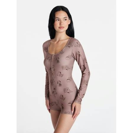 Women's Snoopy Sleep Romper