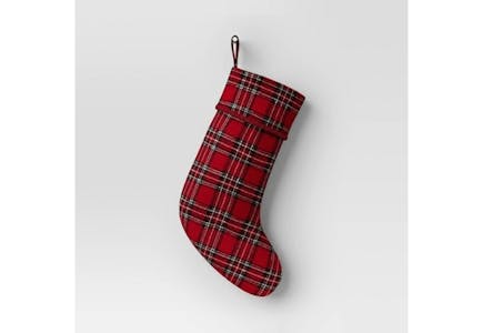 Wondershop Plaid Stocking
