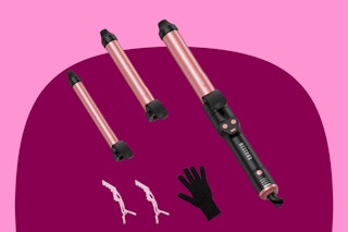 B0FY312YWN Curling Iron 1 Inch with 3-in-1 Barrels