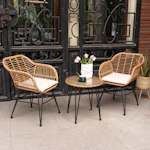 Bay Isle Home Patio Conversation Set