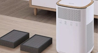 air purifier in living room