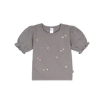 Kids' Organic Ruffle Puff Sleeve Top