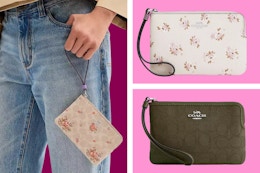 Grab a Coach Wristlet for as Low as $26.40 (Reg. $88+) card image
