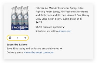 Febreze Air Mist Air Freshener Spray
