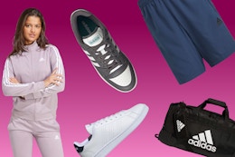 New Deals at Adidas for Adults: $13 Jacket, $9 Shorts, and $29 Sneakers card image