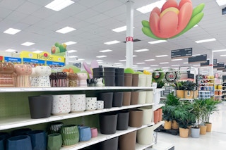 planters on a target shelf in home and garden