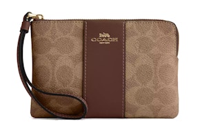 Coach Corner Zip Wristlet