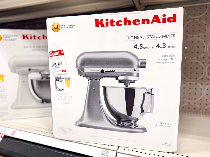 kitchenaid stand mixer on target shelf