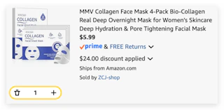 Collagen Face Mask 4-Pack