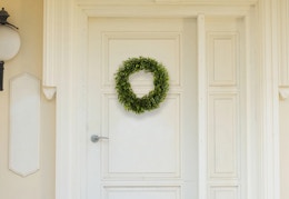 Faux Hedyotis Wreath, Now $12.97 on Rollback at Walmart (Was $23) card image