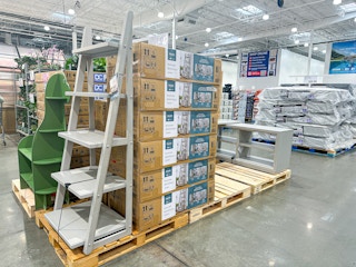 costco bayside furnishings kellen ladder bookcase