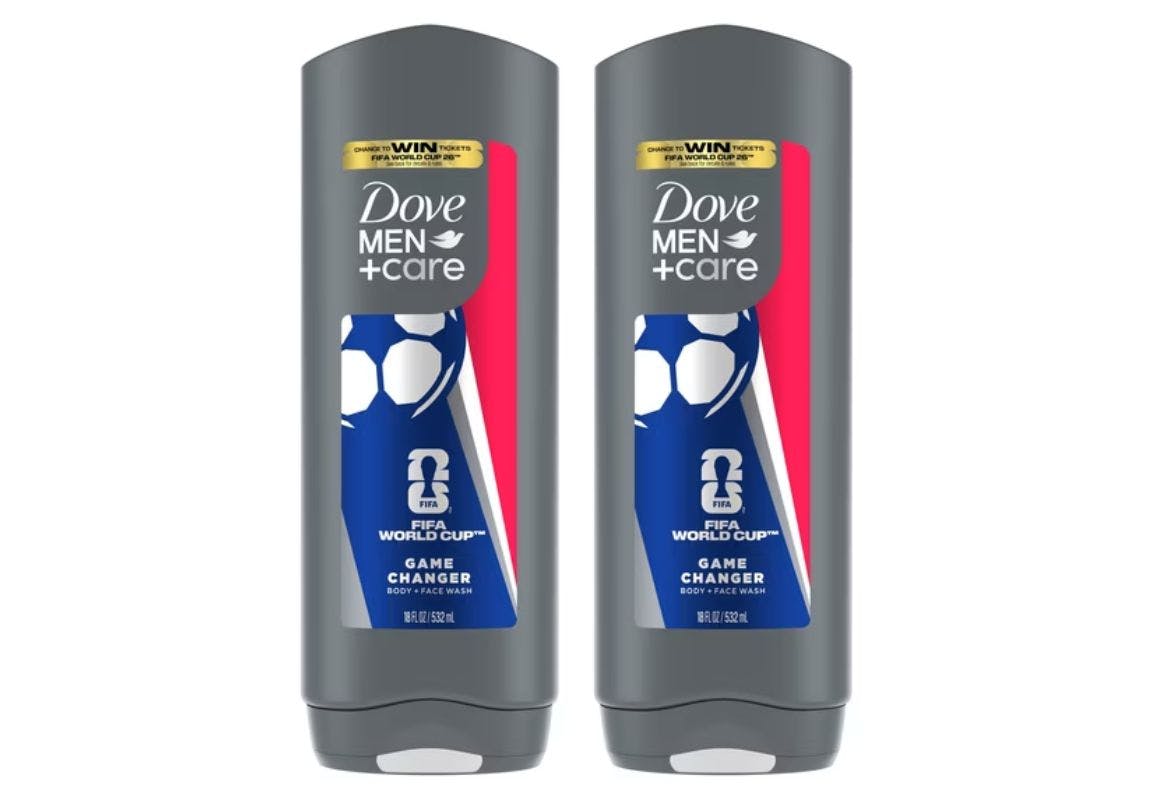 2 Dove Men+Care Body Washes
