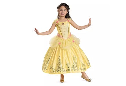 Disney Kids' Princess Belle Premium Costume