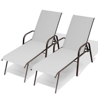 Patio Chaise Lounge Chair Set