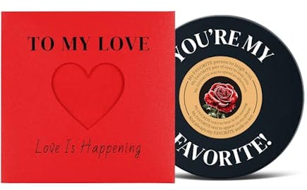 Romantic Vinyl Love Card