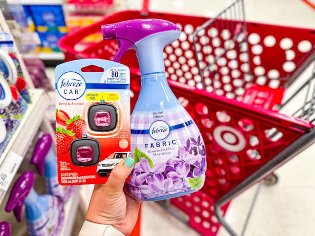Febreze Car Vent Clips 2-Pack or Fabric Refresher, Only $3.03 at Target card image