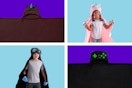 Your Zone Kids Glow in the Dark Hooded Throws: Unicorn & Gamer