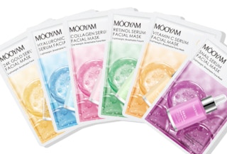 sheets of face masks