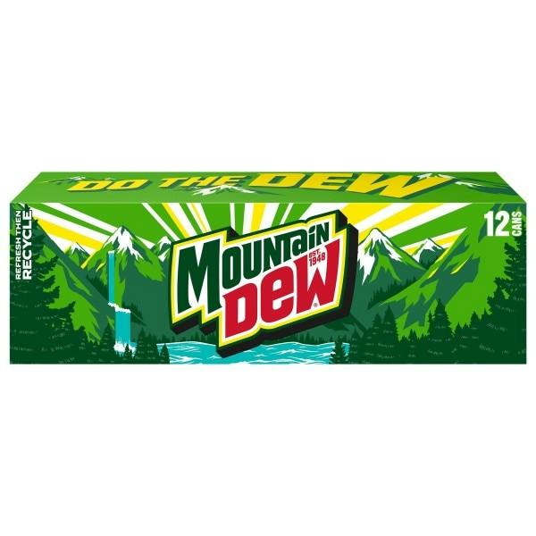 4 Mountain Dew Soda 12-Packs