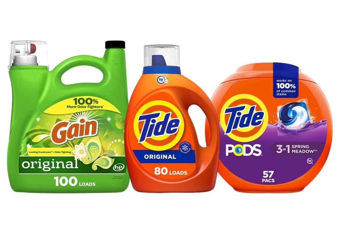 3 P&G Laundry Detergents (237 Loads)