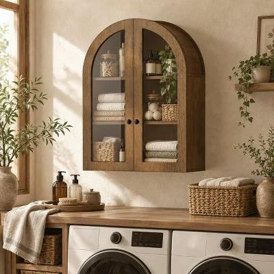 Arched Wall Mounted Storage Cabinet