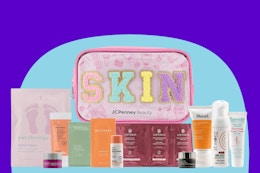 JCPenney Beauty on the Glow Skincare Set, Now $27 ($130 Value) card image