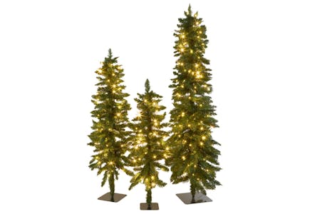 Winter Lane LED Trees Set