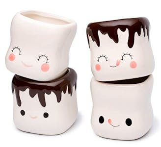 Marshmallow Shaped Mugs 4-Pack
