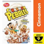 Post Cinnamon Pebbles Cereal Box