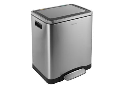 Stainless Steel Double Bucket Trash Can
