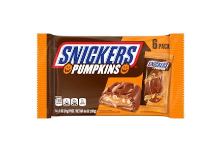Snickers Pumpkins Halloween Candy