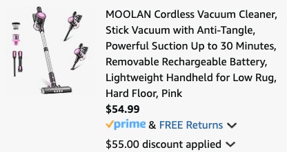 ss cordless vac