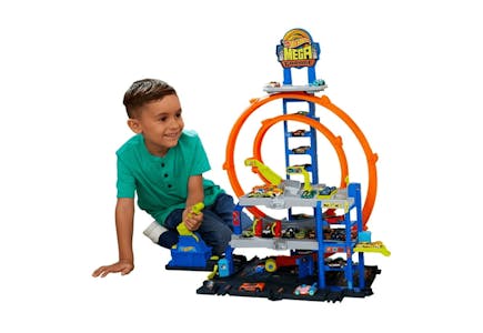 Hot Wheels Mega Loop Garage Playset