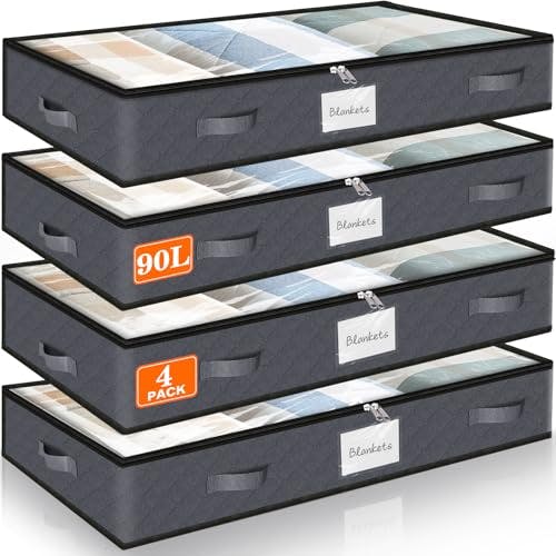 Under Bed Storage Containers 4-Pack