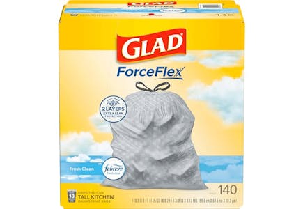 Glad ForceFlex Kitchen Trash Bags