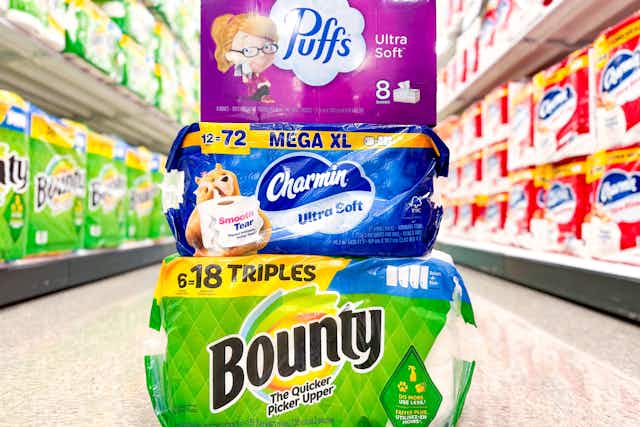 Save $21 on Bounty, Charmin, and Puffs Online or in Stores at Target card image