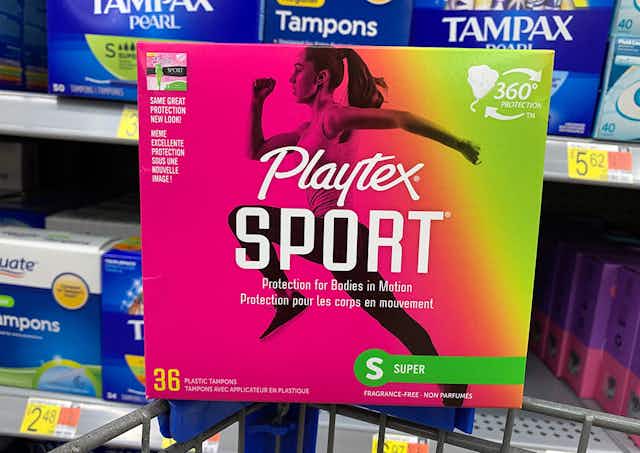 Playtex Sport 36-Count Tampons, as Low as $3.98 per Pack on Amazon card image