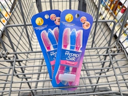 schick touch up razors in walgreens cart