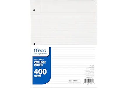 6 Mead Filler Paper Packs