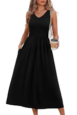 Women's Sleeveless Midi Dress